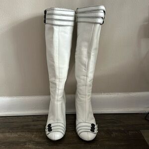 MISS SIXTY KNEE HIGH BOOTS VINTAGE SZ. 37
